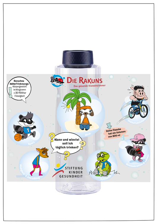 RAKUNS Trinkflasche – Dein umweltfreundlicher und nachhaltiger Begleiter