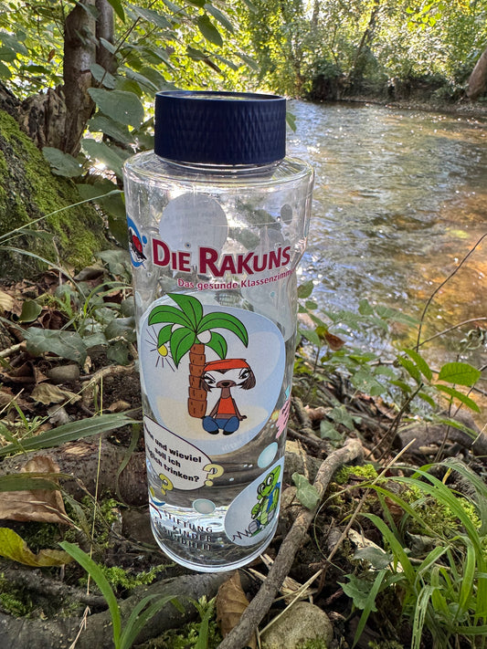 Nachhaltige Trinkflasche mit RAKUNS-Motiv – Dein umweltfreundlicher Begleiter