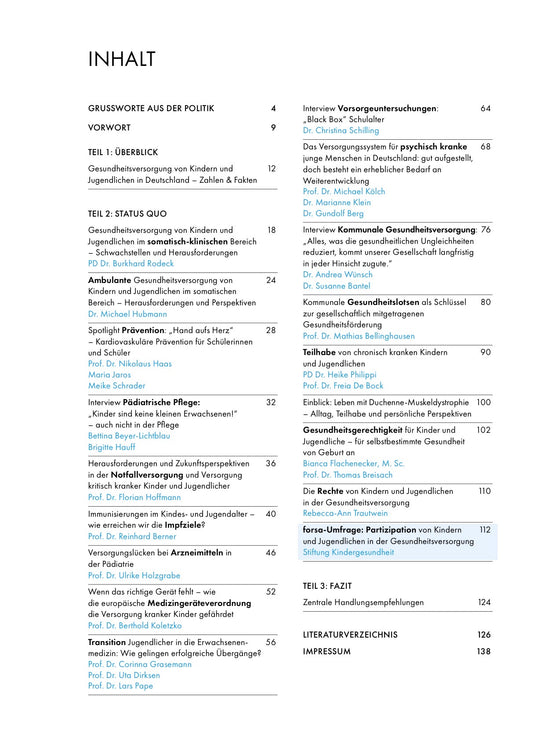 Kindergesundheitsbericht der Stiftung Kindergesundheit 2025